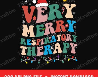 Sehr fröhliche Atemtherapie Png, lustige Familie Weihnachtsgeschenke, Atemtherapie Therapie Weihnachten Sublimation, Weihnachtsmütze Png, Weihnachtslichter Png
