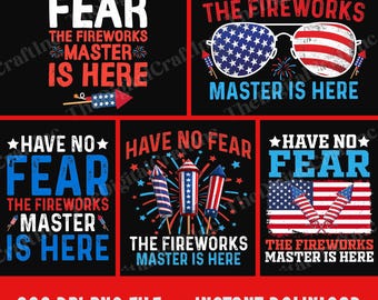 N'ayez pas peur, le maître des feux d'artifice est là PNG, Png drôle du 4 juillet, Sublimation de réalisateur de feux d'artifice patriotiques, Fête de l'indépendance des États-Unis