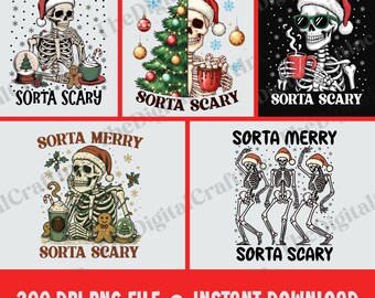 Sorta Merry Sorta Gruseliger Png, lustiger Weihnachten Png, Skelett, der heißen Kakao trinkt, gruseligem & festlichem Weihnachtsgeschenk, Skelett Nikolausmütze Png