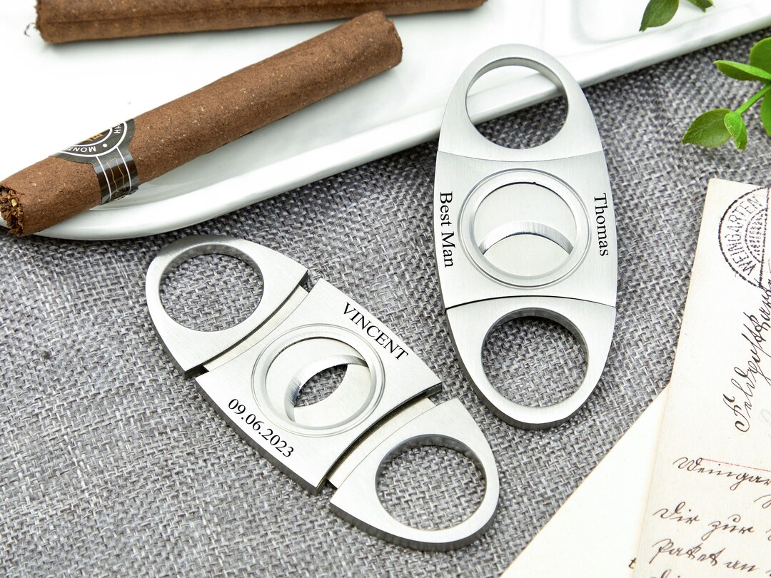 Personalized Cigar Cuttercustom Cigar Cutterengraved Etsy