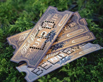 Polar Express Golden Tickets [Personlig namnstans och tryck]