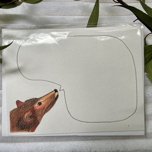 Coyote Greeting Card (Blank)