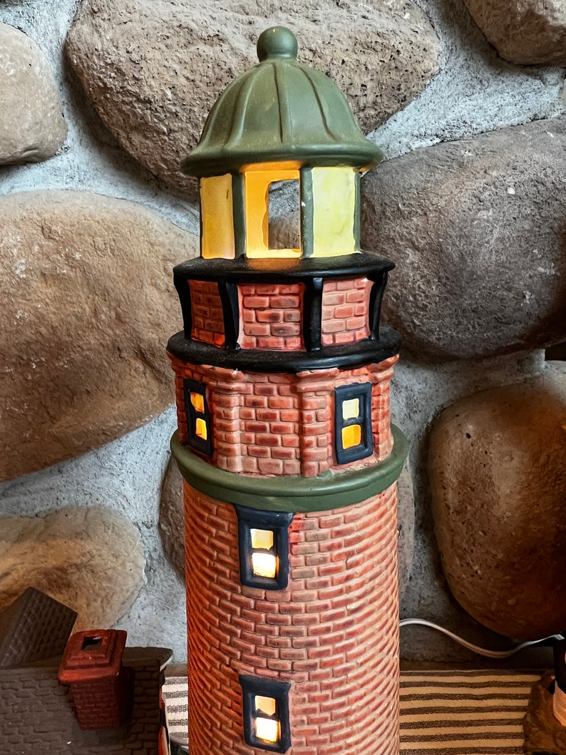 Harborside Village Porcelain Lighthouse, 9837931 Deluxe Limited Edition