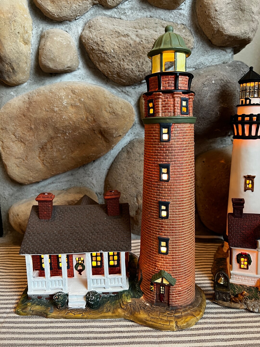 Harborside Village Porcelain Lighthouse, 9837931 Deluxe Limited Edition