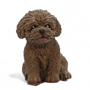 Handmade Chocolate Puppy Dog an ideal cake topper or gift for Dog lover