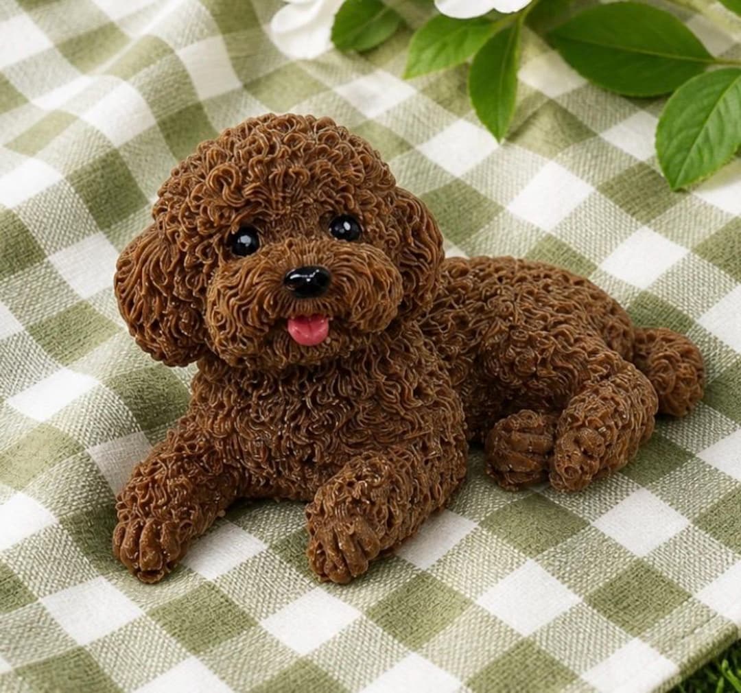 Handmade Chocolate Poodle Dog Figure: Cake Topper or Gift - Etsy