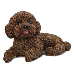 Handmade Chocolate Poodle Dog Figure: Cake Topper or Gift