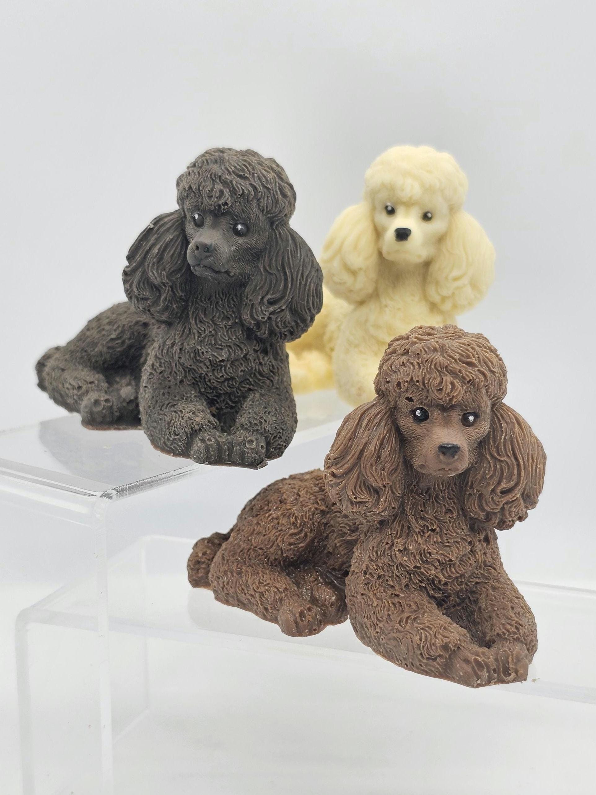 Chocolate Poodle Dog Sitting an Ideal Cake Topper or Gift - Etsy