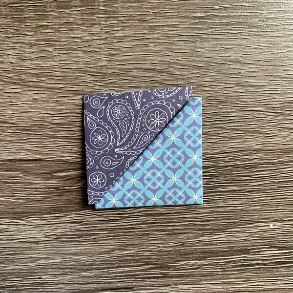 Corner bookmark- Blue pair