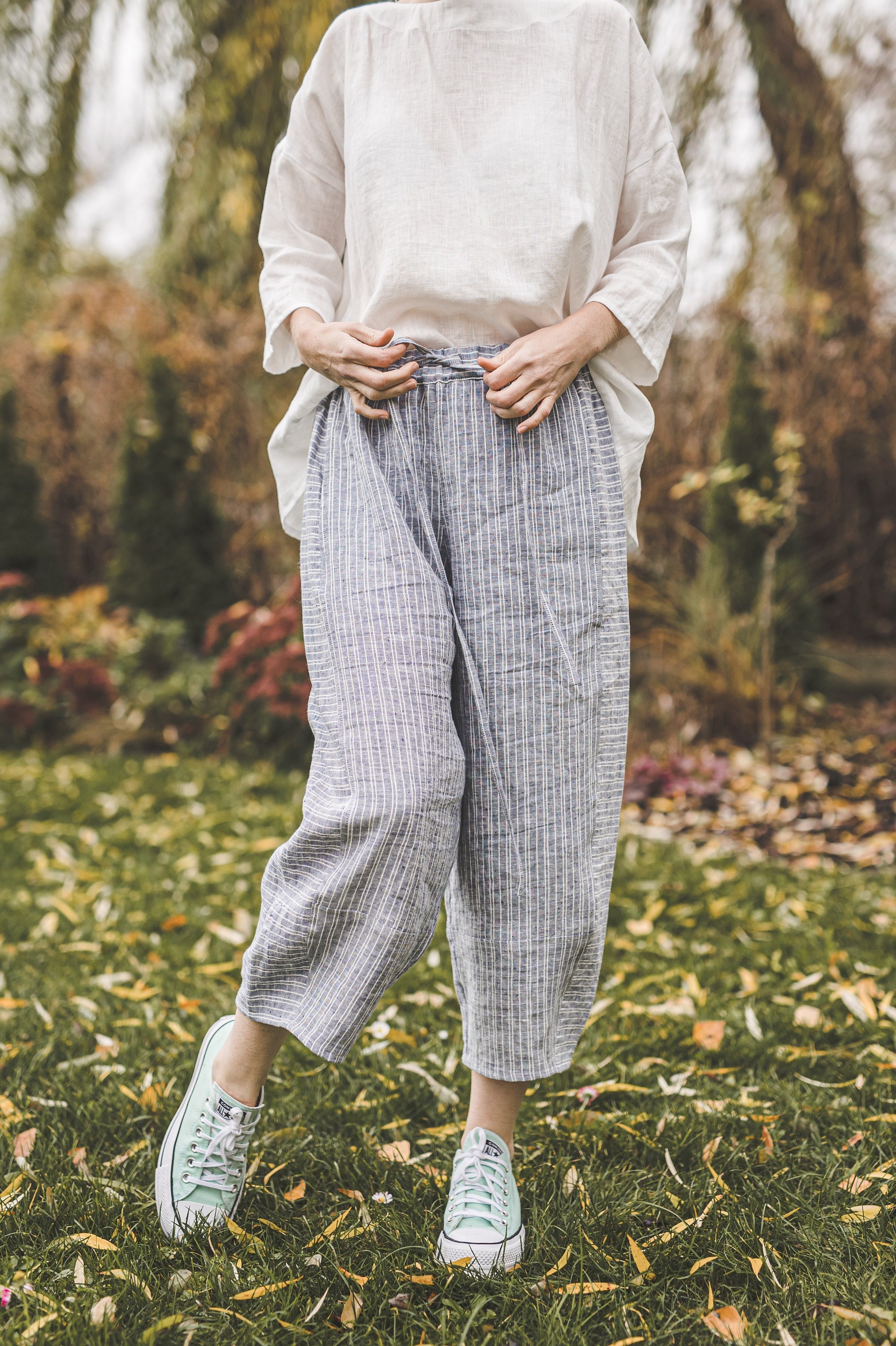 【YOURNUS】Ego Linen Balloon Wide Pants YOURNUS】Ego Linen Balloon Wide Pants
