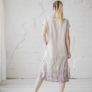 Kiri Signature Linen Dress- Lavender