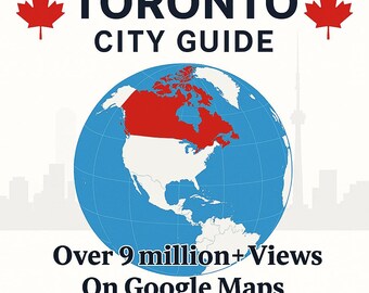 Toronto Stadtplan & Reiseführer | Essen, Trinken und Sehen! | Digitaler Download