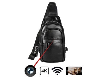 Shoulder bag 4k Wifi camera with motion detection, SD slot and remote access