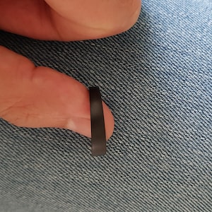 Matt black 3D printed ring - made to measure and hand polished - light-weight perfect fit - stylish minimalistic rings - makes you confident