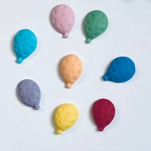 12pc. Fondant Balloons cake topper/ cake decoration/ cupcakes topper/ birthday party cake topper/ edible cake balloons