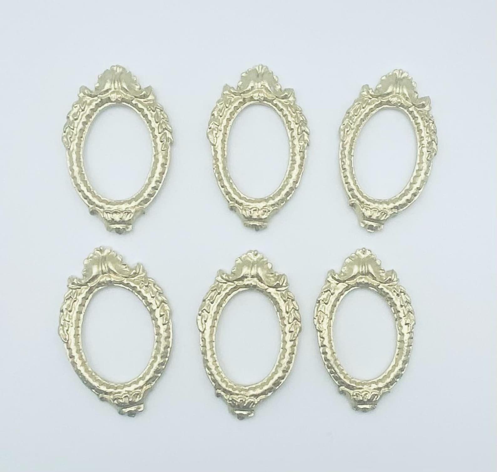 Picture Frame Topper Fondant Gold Frames Decoration, Silver Frame Topper - Etsy