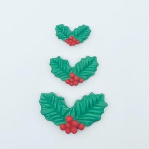12pc Fondant Christmas cake topper, Snowman Santa clause, deer, Christmas tree, holly, gingerbread, gift box, hat, gloves, cupcakes topper