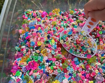 4800pcs Clay Beads for Bracelet Making 48 Colors Flat Round Polymer Clay  Beads Spacer Heishi Beads for Jewelry Making Kit 