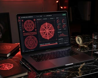 Aetherial Sigil Generator | Sacred Geometry, Occult Dashboard (Digital Download)