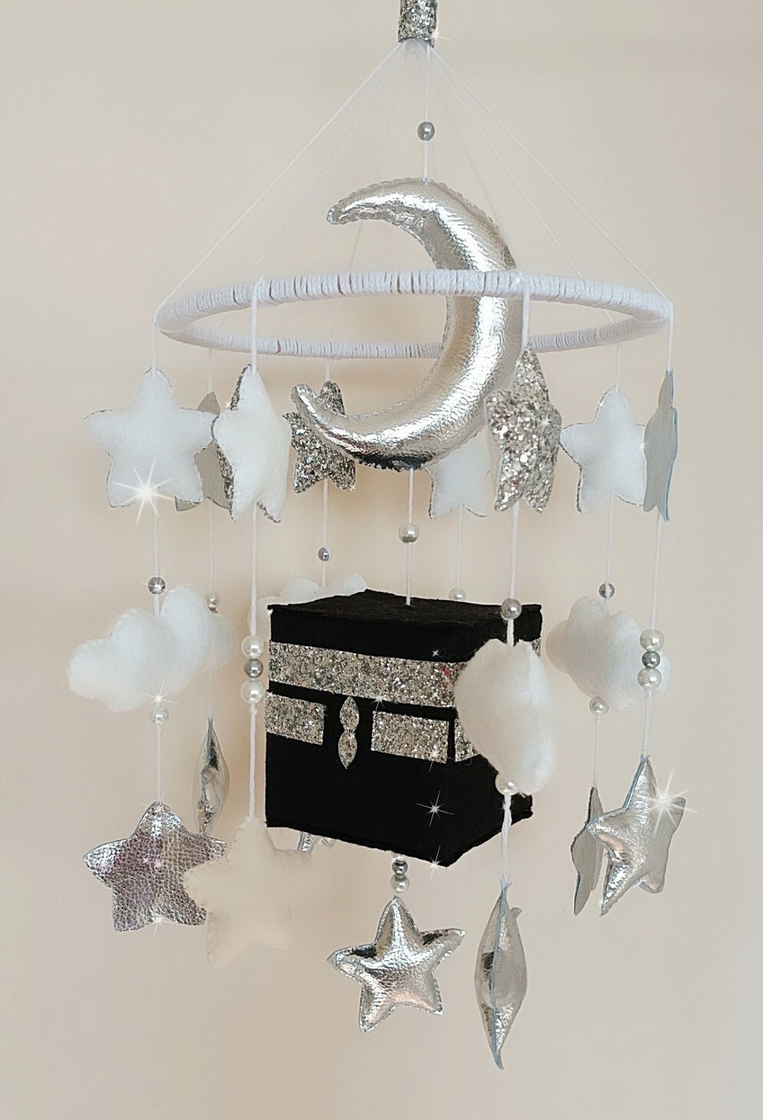 Kaaba Baby Mobile, İslamic Baby Mobile, Baby Girl and Boy Room Decor