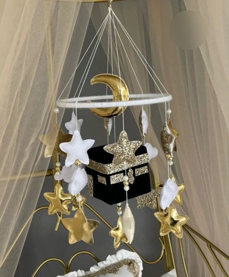 Kaaba Baby Mobile İslamic Baby Mobile Baby Girl and Boy Room Etsy