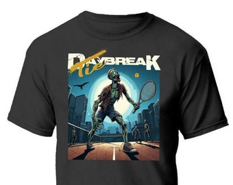 T-shirt d'Halloween tennis zombie, homme