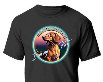 T-shirt pour chien teckel Hommes