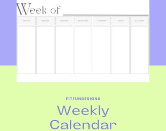 Colorful Floral Printable Monthly Calendar Kit Set With Focus Planner ...