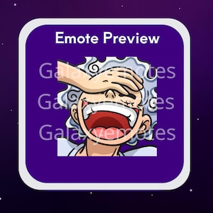 HD Gear 5 Luffy-emote | Twitch, YouTube, Discord, enz.|