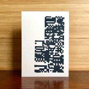 MISSINGNO. | Hand-stamped block print greeting cards