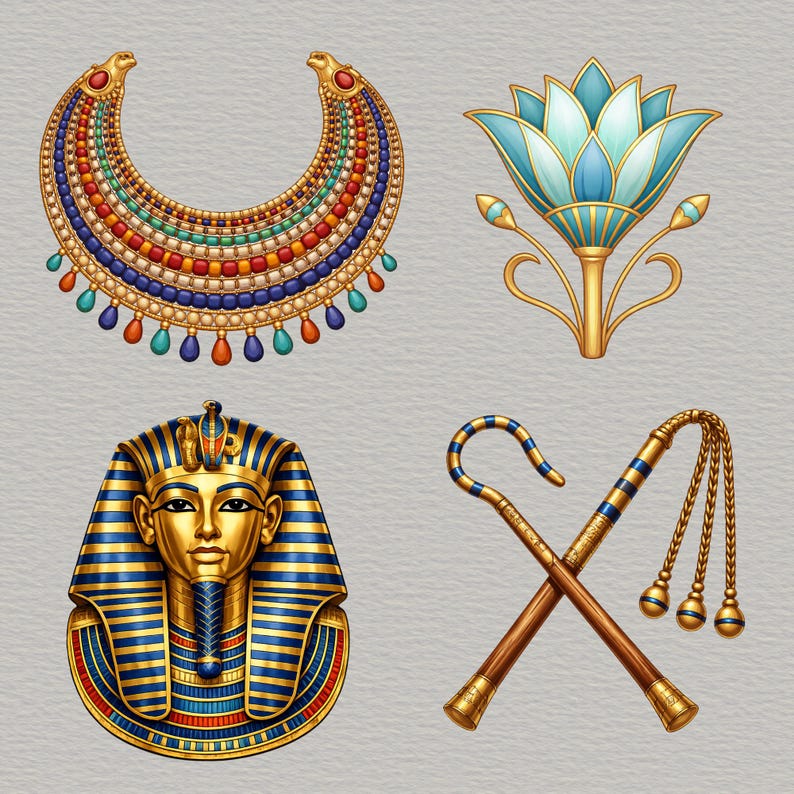 Ancient Egypt Clipart | Egyptian Symbols PNG | Pharaoh Ankh Hieroglyph ...