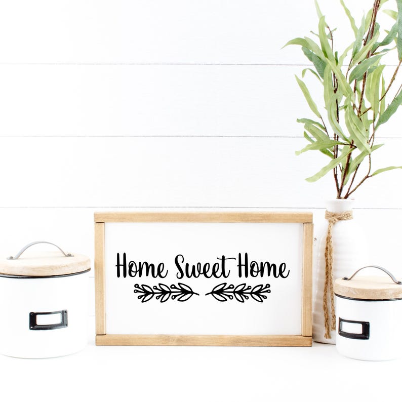 Home Sweet Home SVG | Rustic Farmhouse Decor Quote PNG | Commercial Use ...