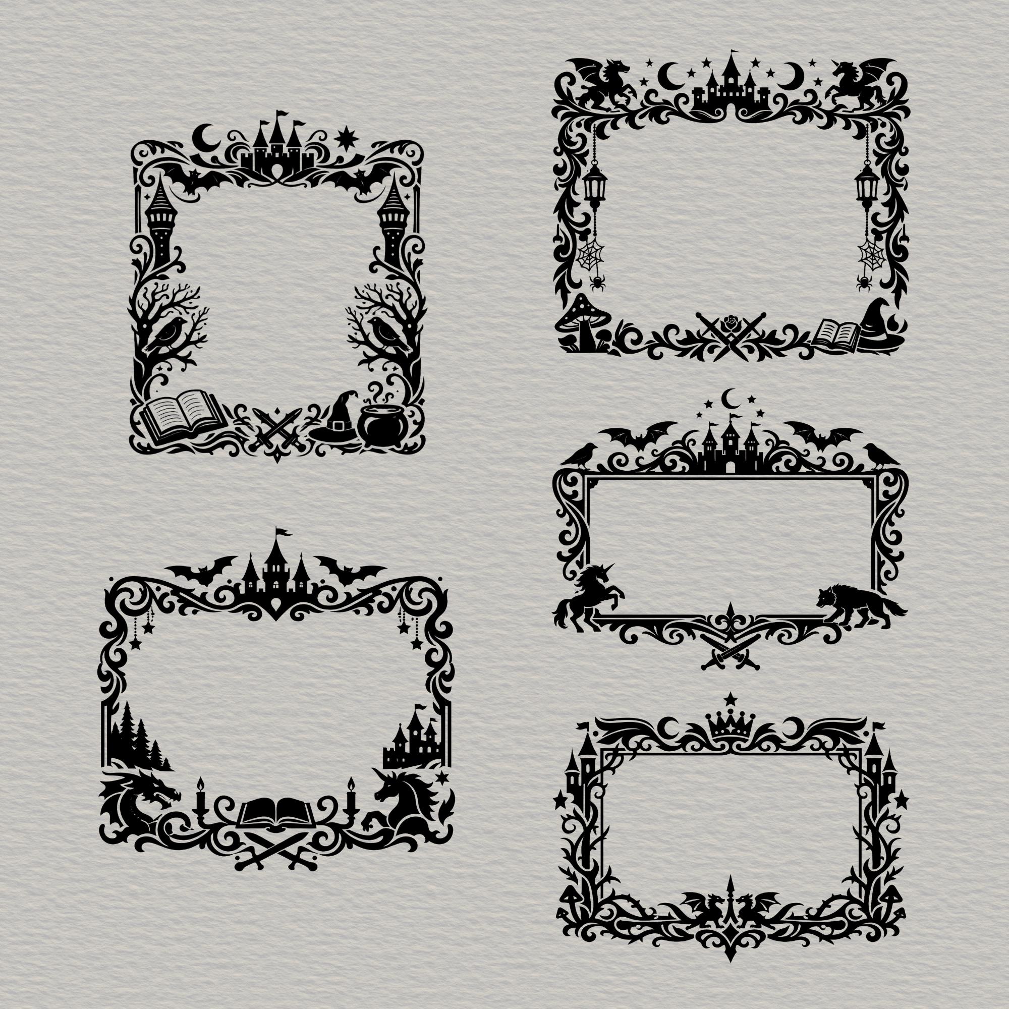 Next Chapter Border Fairytale Chapter Clipart | Fantasy Storybook Borders PNG | Frame ...