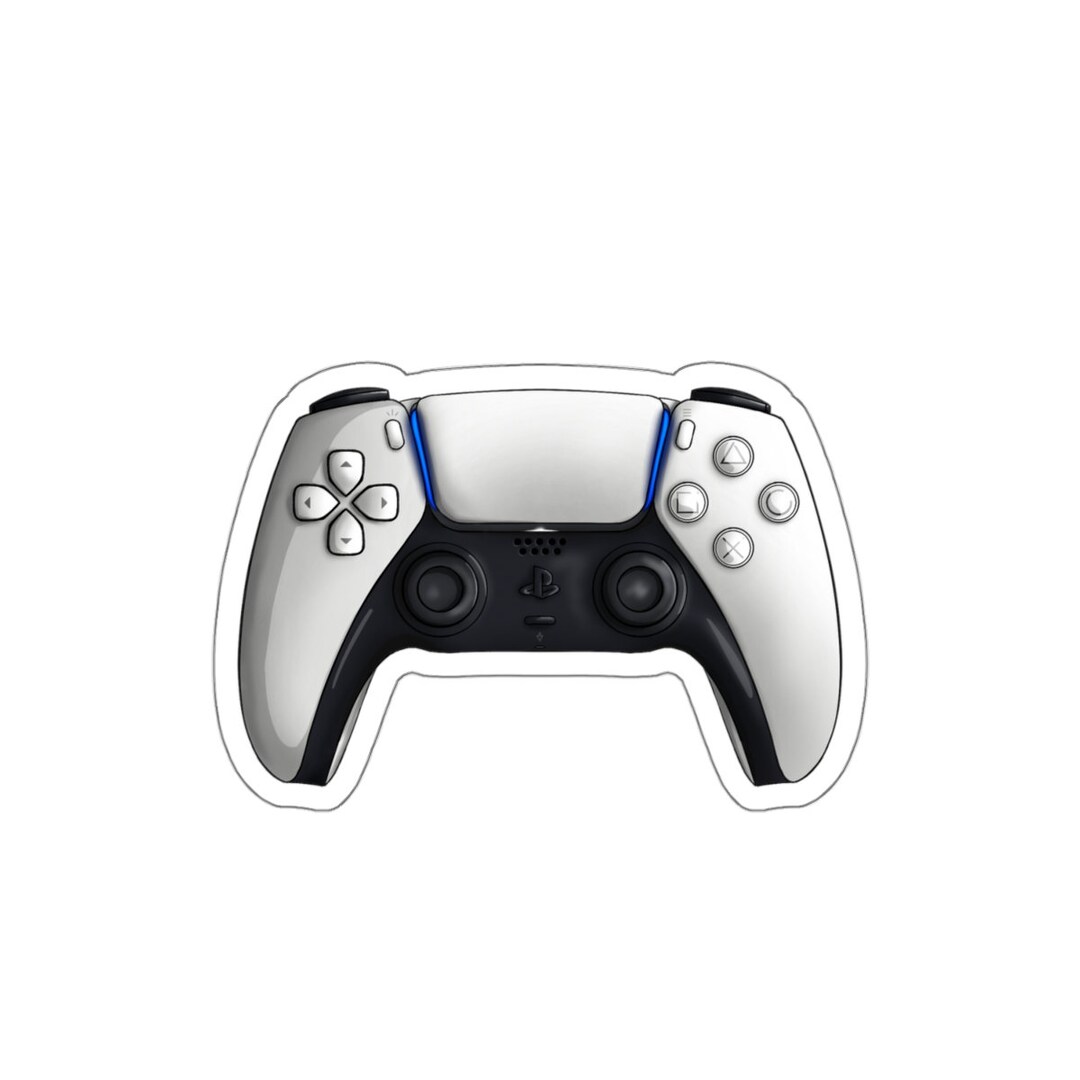 Ps Controller Label Sticker White Playstation 5 Controller Gaming - Etsy