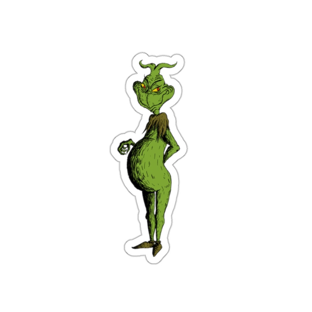 Sticker the Grinch He's a Mean One Winter Holiday Etsy