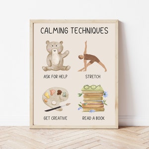 Calming corner classroom, classroom decor elementary, classroom décor sign, boho classroom décor, positive affirmation wall art
