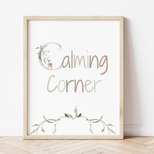Calming corner, classroom decor elementary, affirmation station, first year teacher, be kind to your mind, playroom sign, printable decor
