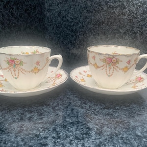 Paar St. Michael China Teetassen Clyde 2222