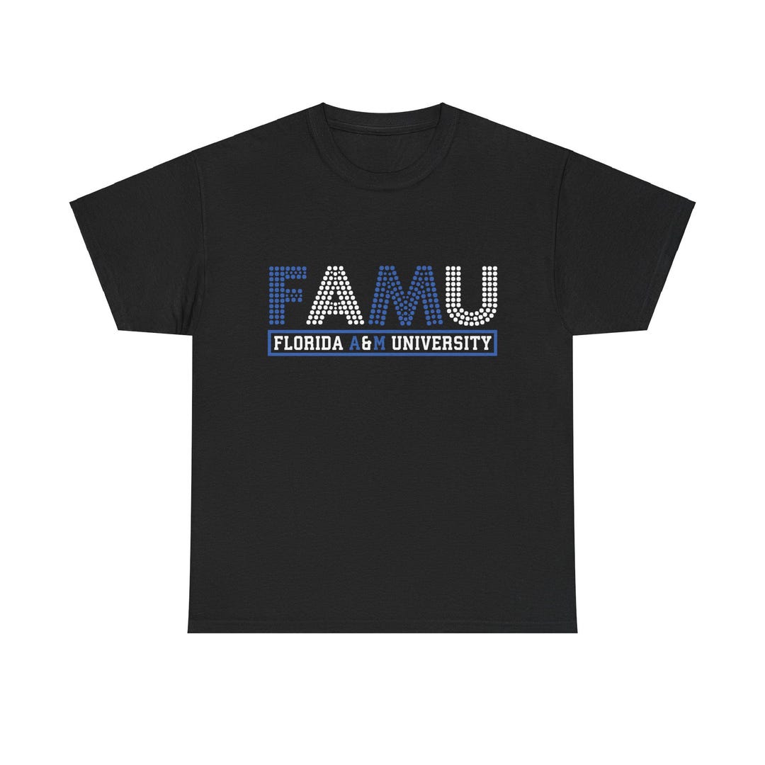 Florida A&M University Tee - FAMU Blue and White T-shirt for the Pretty ...