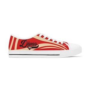 1913 Divas Low Top Sneakers - Delta/Sigma/Theta Low Top Sneakers - DST HBCU Sneakers(Please Check Size Chart and Measurements. May Run Big.)