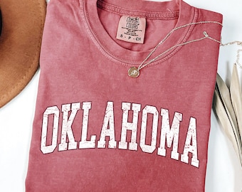 Oklahoma Comfort Colors T-shirt, Football Game Day Tee