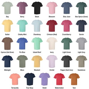 a group of different colors of t - shirts