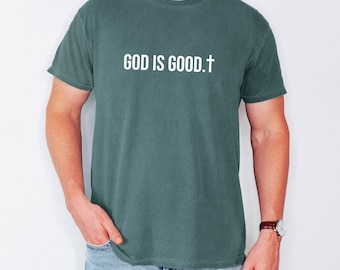 T-shirt God Is Good Comfort Colors, Christian Apparel