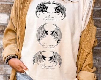 Camisa cómoda de colores ACOTAR Bat Boys, camiseta Night Court