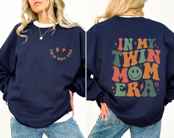 ツインズママエラ スウェットシャツ、コンフォートカラーTシャツ、新米