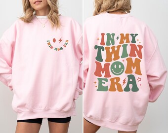 ツインズママエラ スウェットシャツ、コンフォートカラーTシャツ、新米
