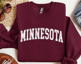 Minnesota Football Match Day Sweatshirt, College Team Crewneck
