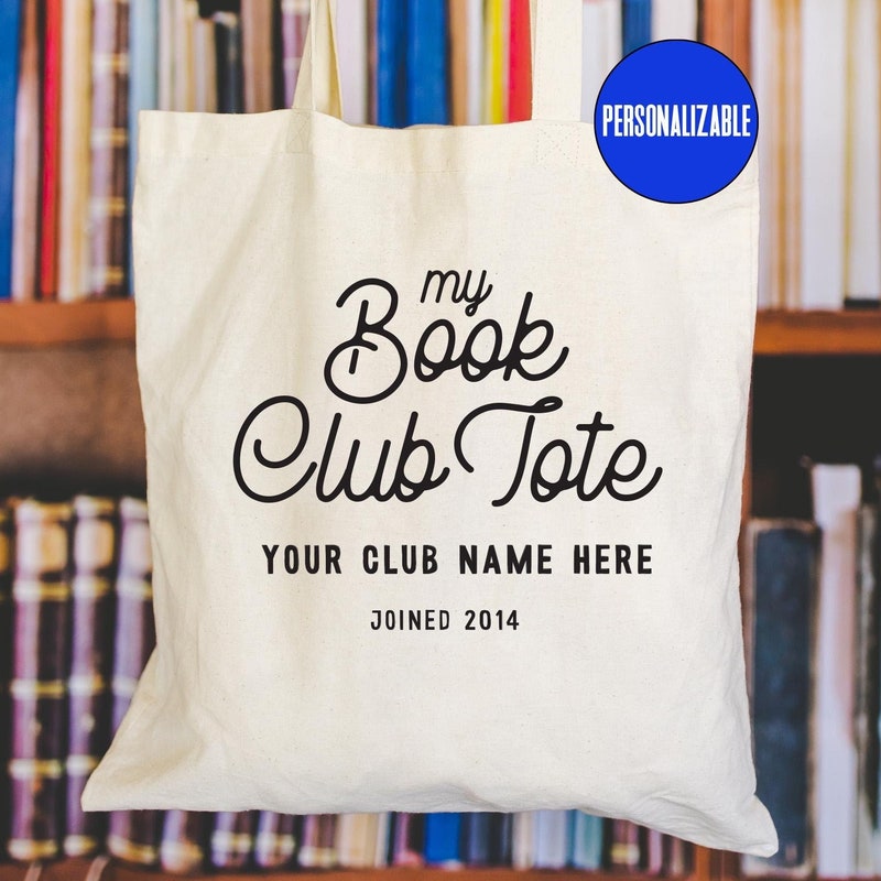 Book Club Canvas Tote