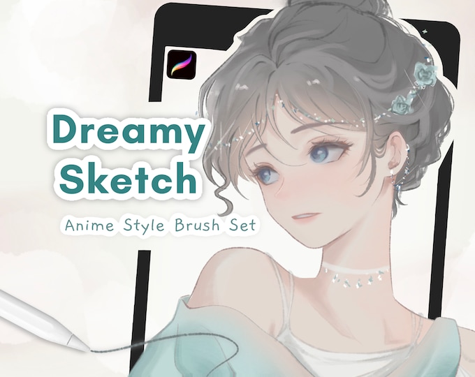 Anime Style Head Stamp PNG Brush Set - Head Guide Stamp Brush Pack Ipad ...