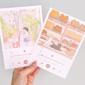Jolies impressions de cartes postales esthétiques : impressions Lofi Kawaii, impressions d'art minimalistes, art mural affirmation